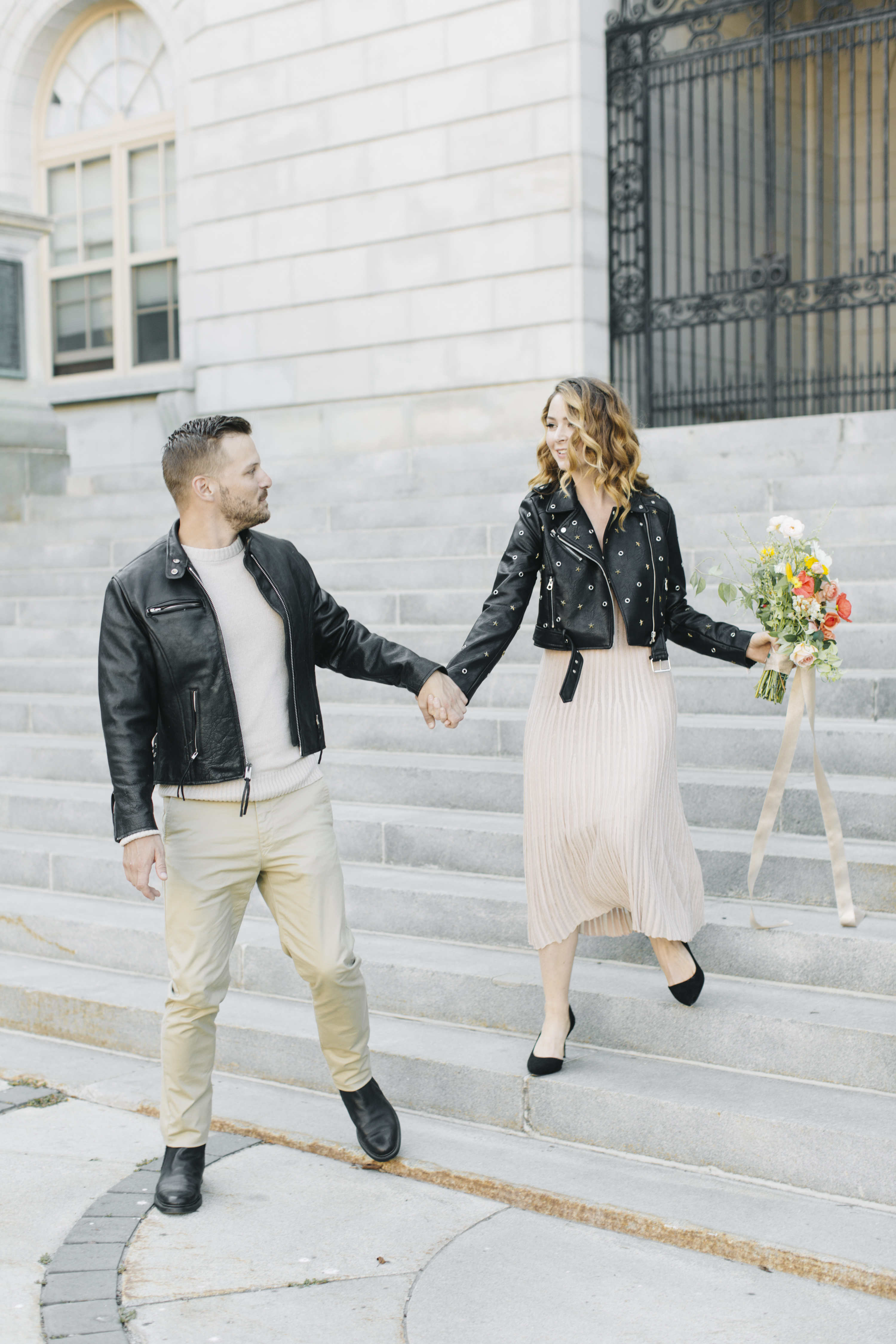 Portland Maine elopement photographer, portland city hall elopement